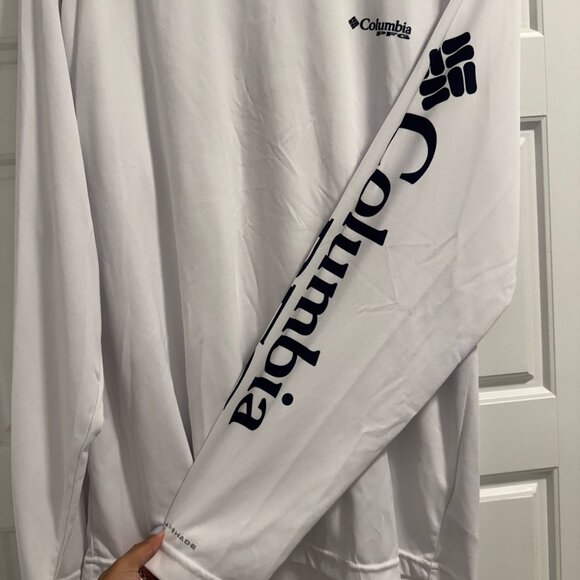 Columbia Men’s Long Sleeve Shirt — White | Size M (Excellent Condition) - Picture 5 of 6